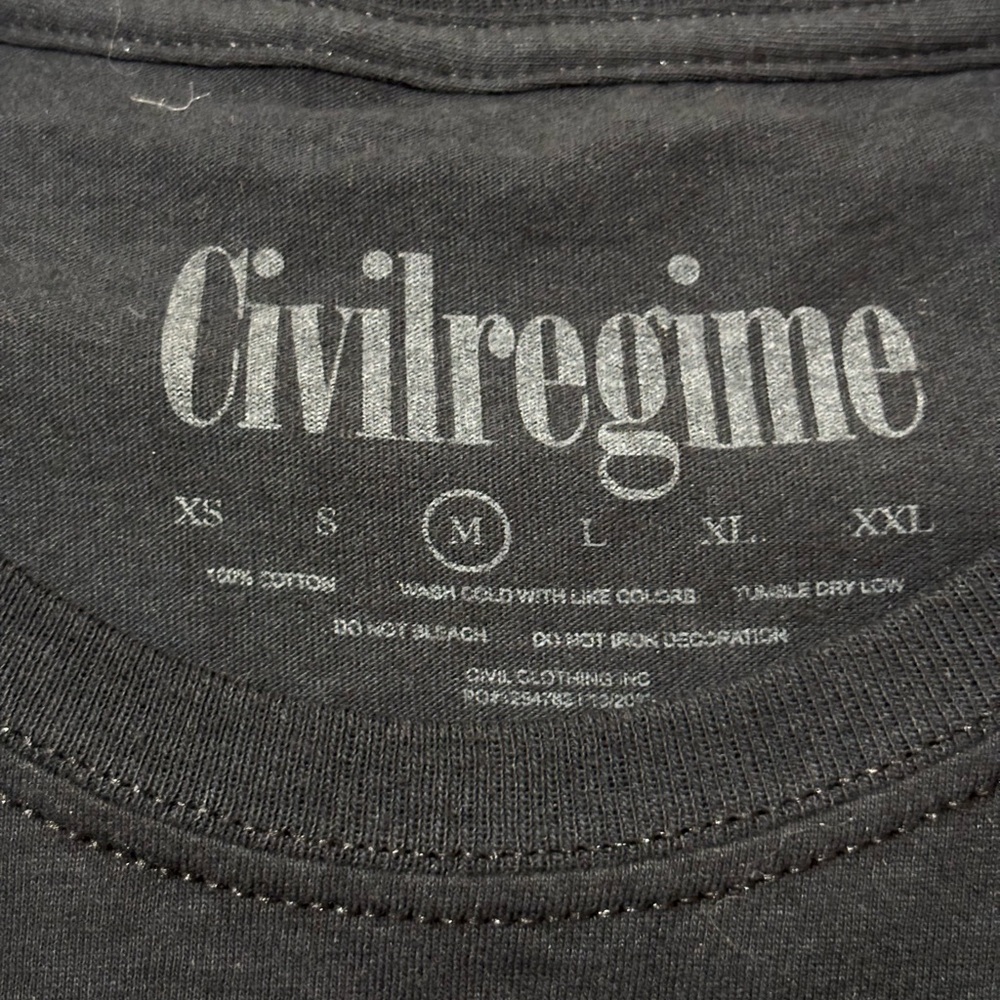 Black and Blue Graphic Skeleton Tee - Picture 4 of 7